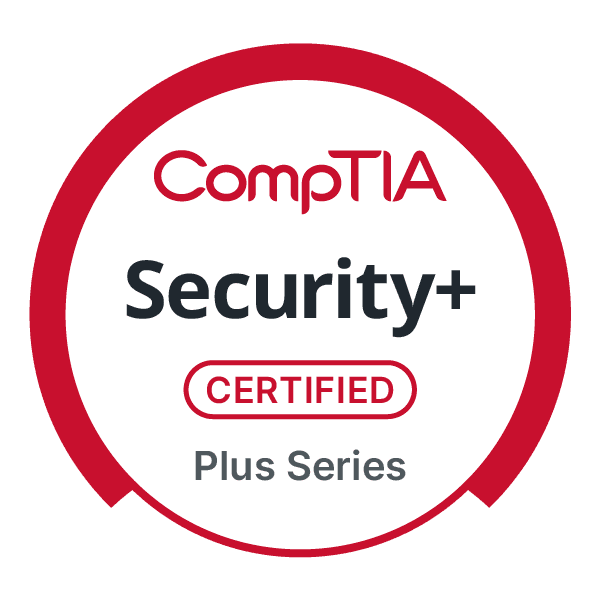 CompTIA Certified Security Plus Badge
